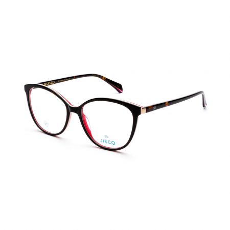 3t optic occhiale vista donna jisco modello elisa colore hvpk nero e rosa