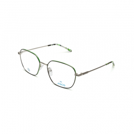 3t optic occhiale vista uomo jisco argento e verde