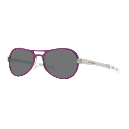 3t optic occhiali sole unisex emblema modello 880 goccia viola argento aste fumo
