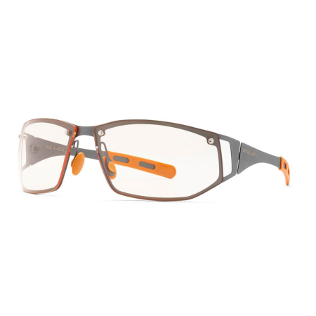 3t optic occhiali emblema rutenio lente ambra