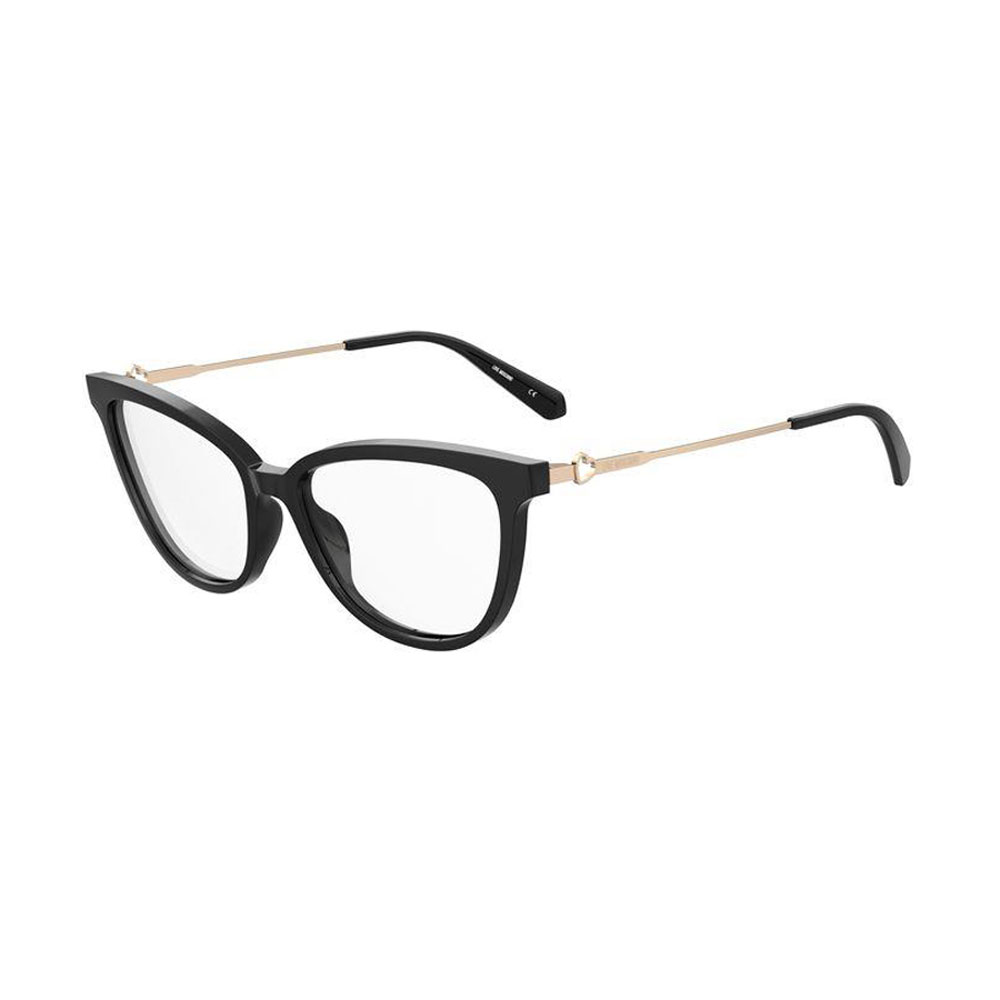 LOVE MOSCHINO MOL600 OCCHIALE VISTA DONNA NERO ASTE METALLO COLORE ORO 3T OPTIC SOMMA LOMBARDO