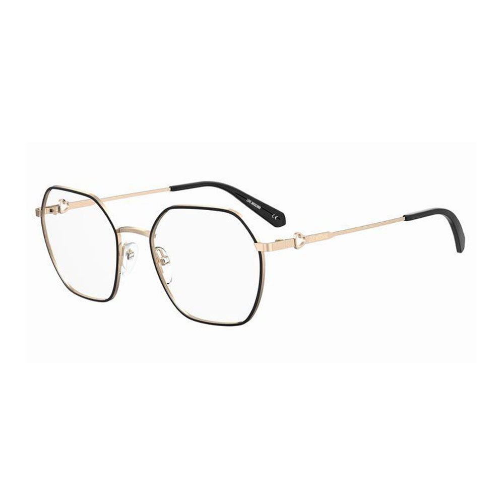 OCCHIALI VISTA DONNA LOVE MOSCHINO MOL614 BLACK GOLD 3T OPTIC SOMMA LOMBARDO